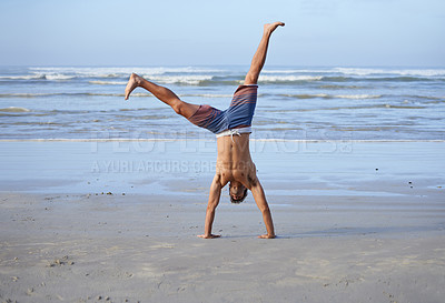 Buy stock photo Doing a cartwheel for 2014