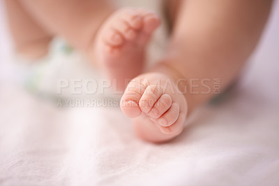 Buy stock photo A cropped shot of a baby's feet