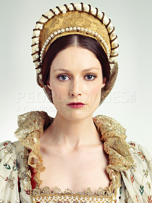 Buy stock photo Studio shot of beautiful young queen