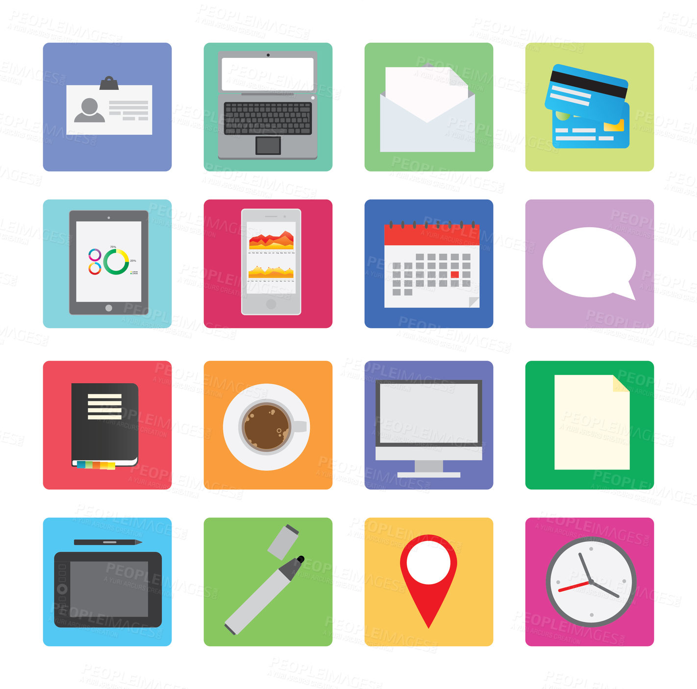 Buy stock photo Digital icons of modern life