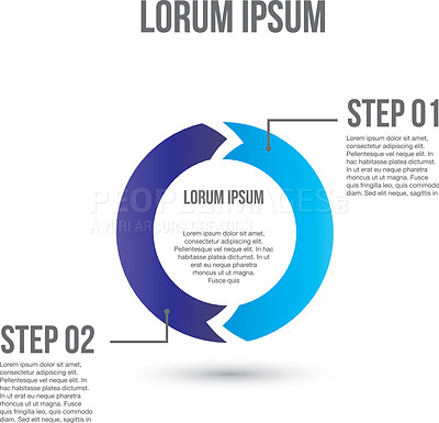 Buy stock photo Infographic steps, workflow and design for presentation with data analytics, seo information or instruction. Illustration, chart template or diagram with chart isolated on png transparent background 