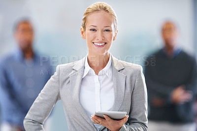 Buy stock photo Portrait of a female factory manager standing with her arms crossed