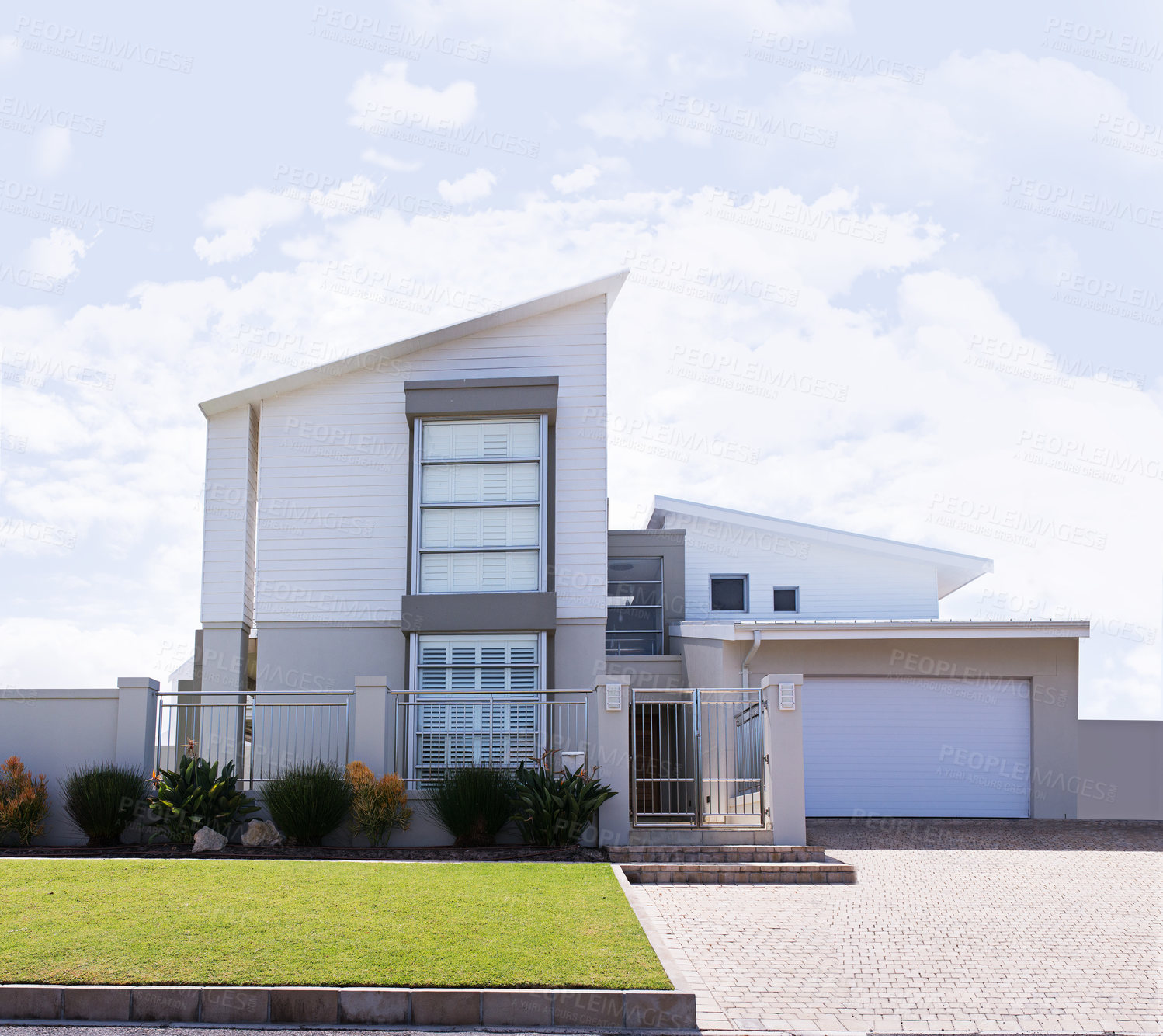 Buy stock photo Shot of a residential area