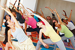 Reaching towards health with yoga!