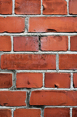 Buy stock photo A closeup shot of a brick wall