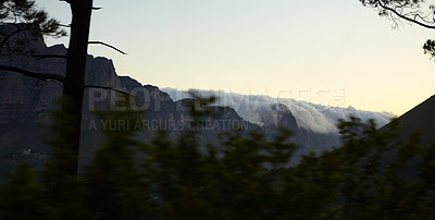 Buy stock photo Shot of the mountains of Cape Town