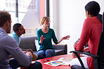 An informal business meeting