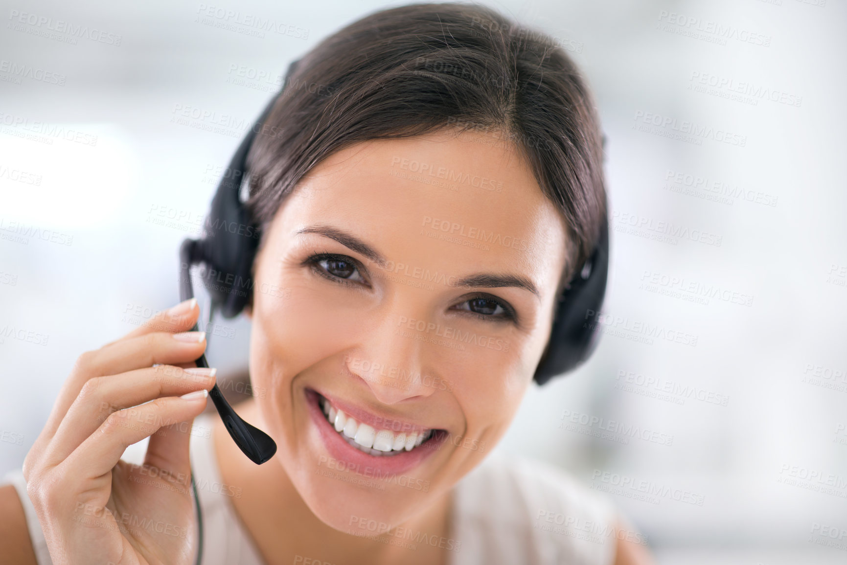 Buy stock photo Shot of an attractive customer support agent