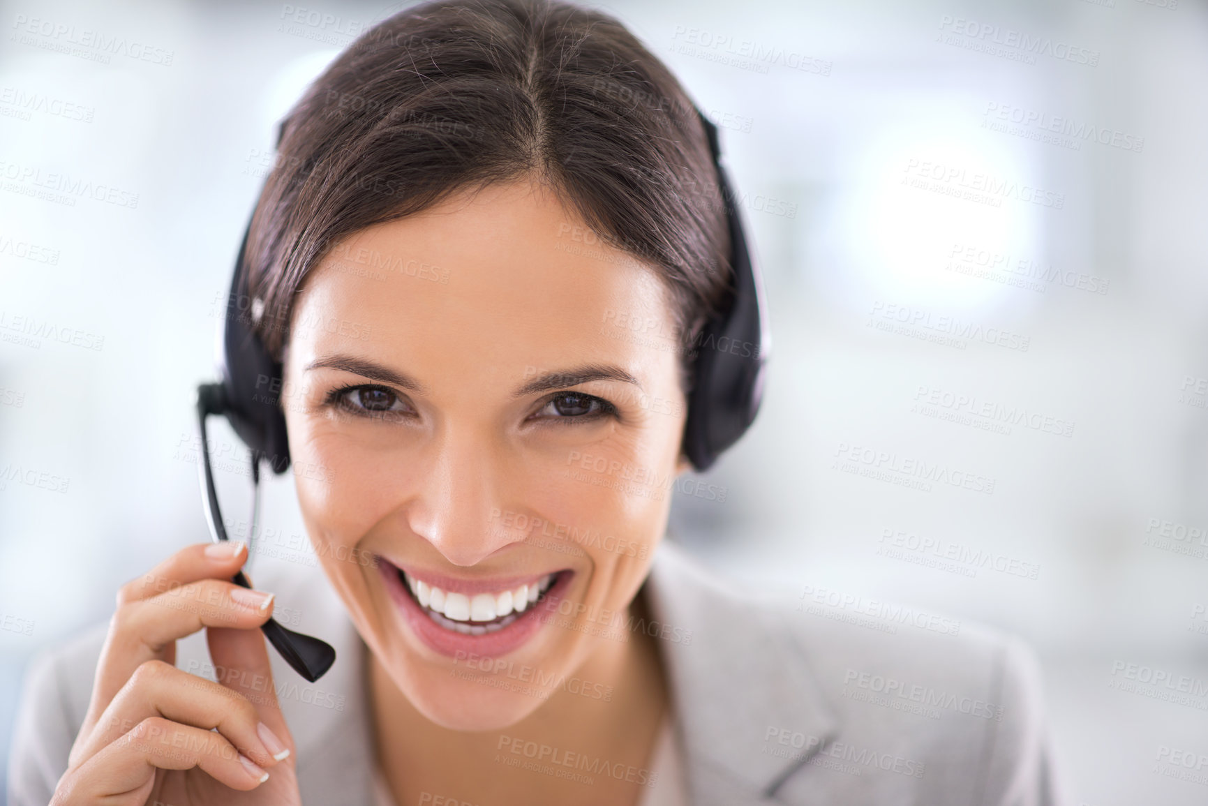 Buy stock photo Shot of an attractive customer support agent