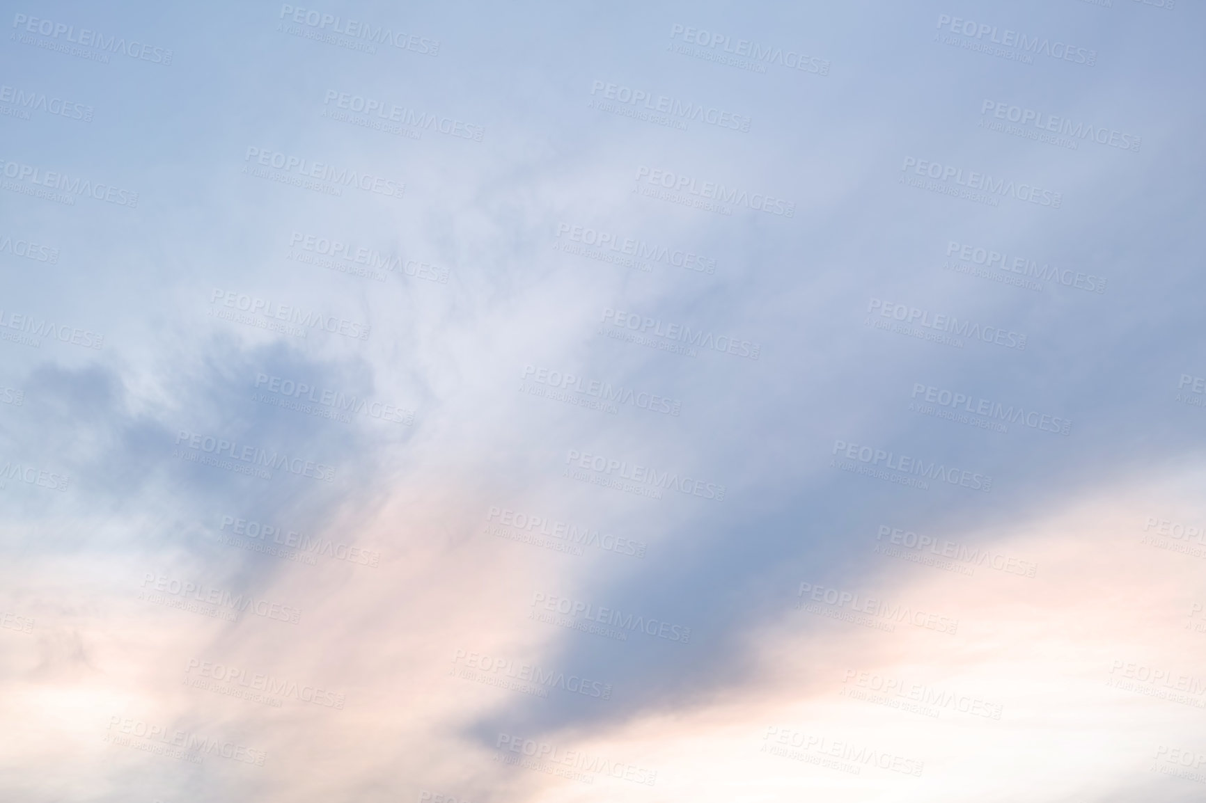 Buy stock photo A telephoto of clouds
