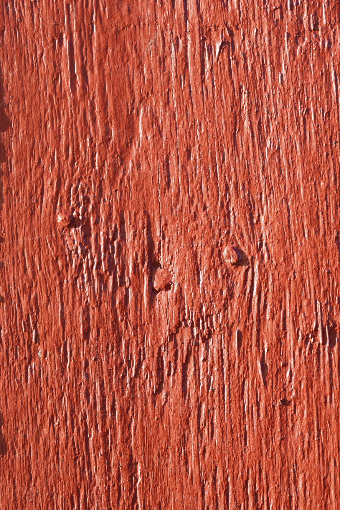 Buy stock photo Orange paint, wood and texture for background or abstract with creativity, pattern or design. Floor board, building and architecture or backdrop in home with grain and light for wallpaper or mockup 