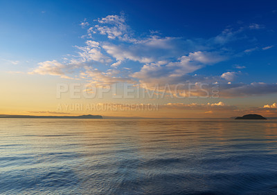 Buy stock photo Cropped shot of the peaceful ocean