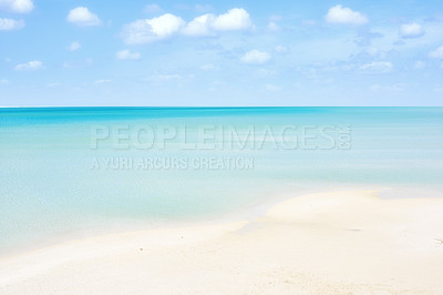 Buy stock photo Cropped shot of the peaceful ocean