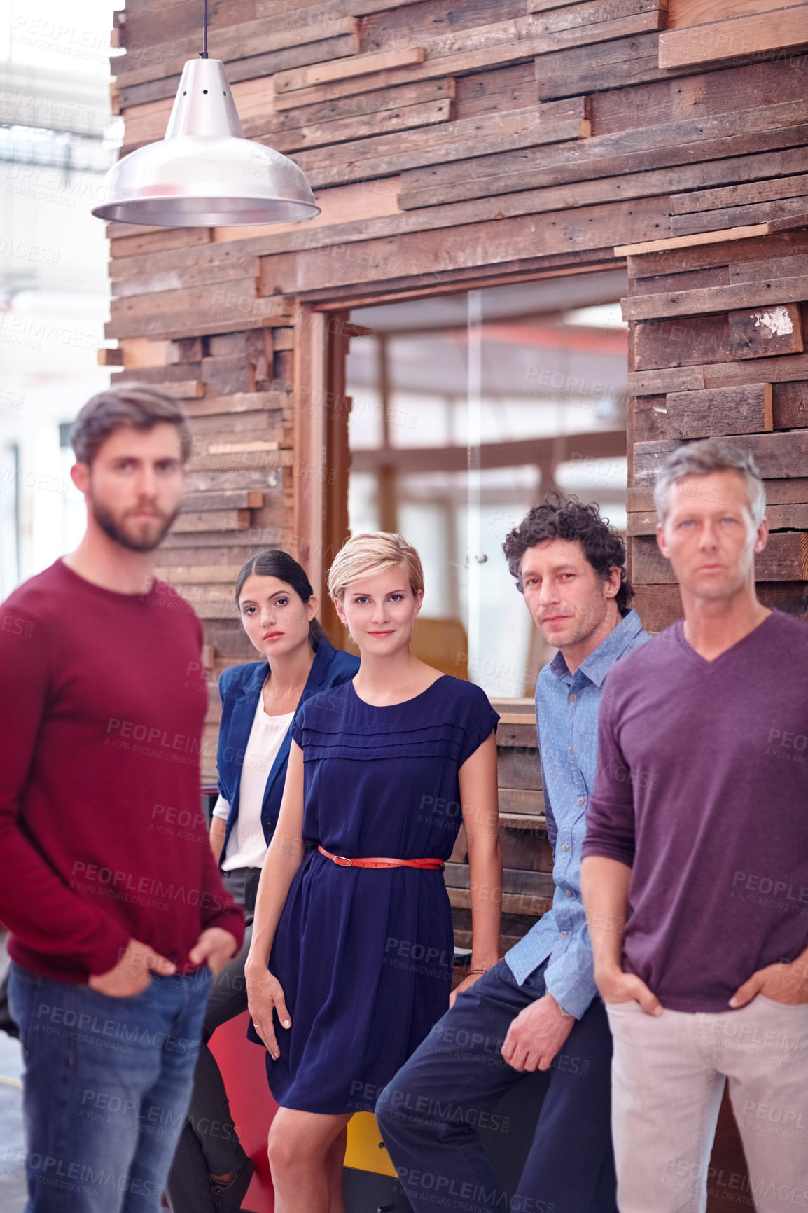 Buy stock photo Portrait of a group of creative professionals in the office