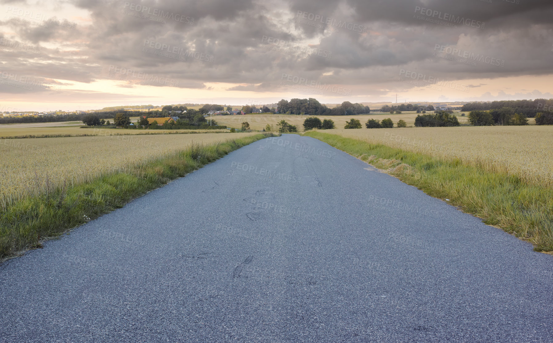 Buy stock photo A beautiful scenic road