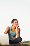 Young smiling female with laptop