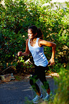 Young woman jogging