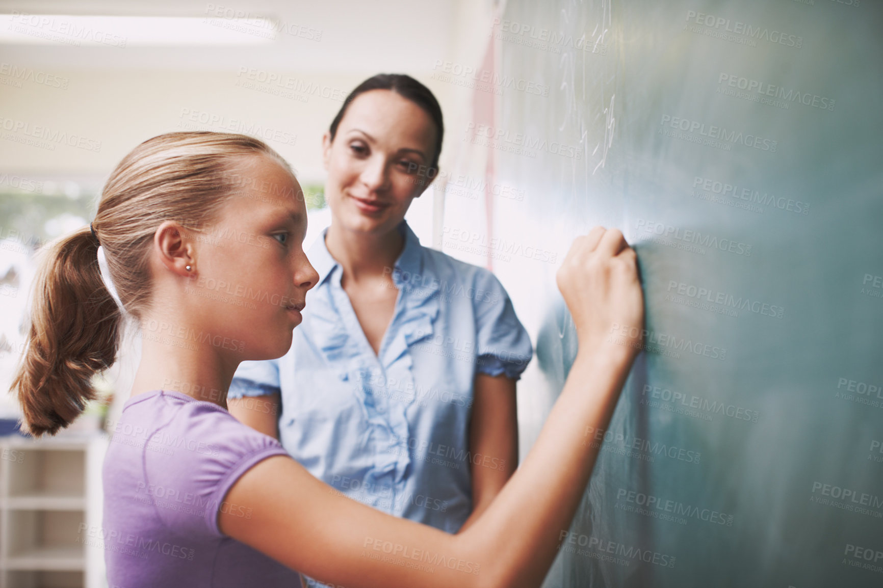 She likes her new teacher