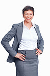 Smiling female executive