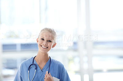 Buy stock photo A smiling healthcare professional