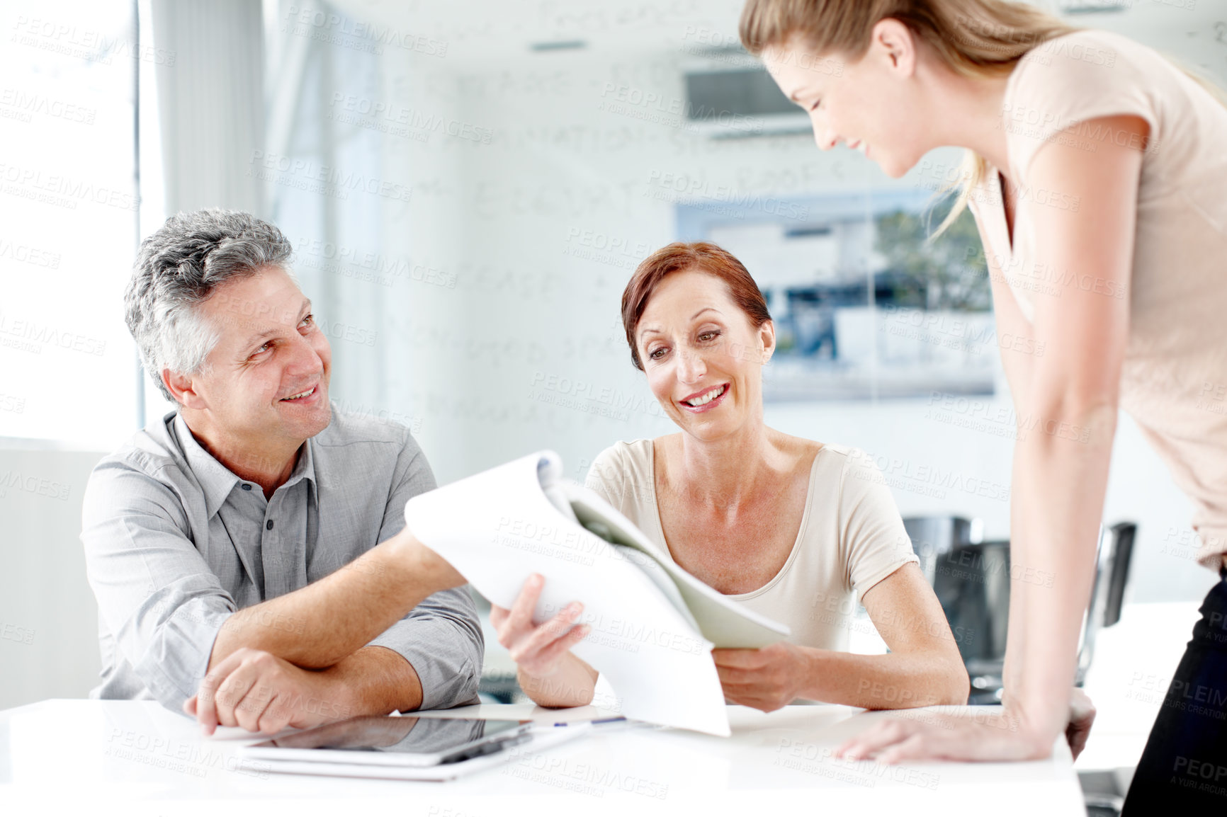 Buy stock photo Cropped shot of a working business office