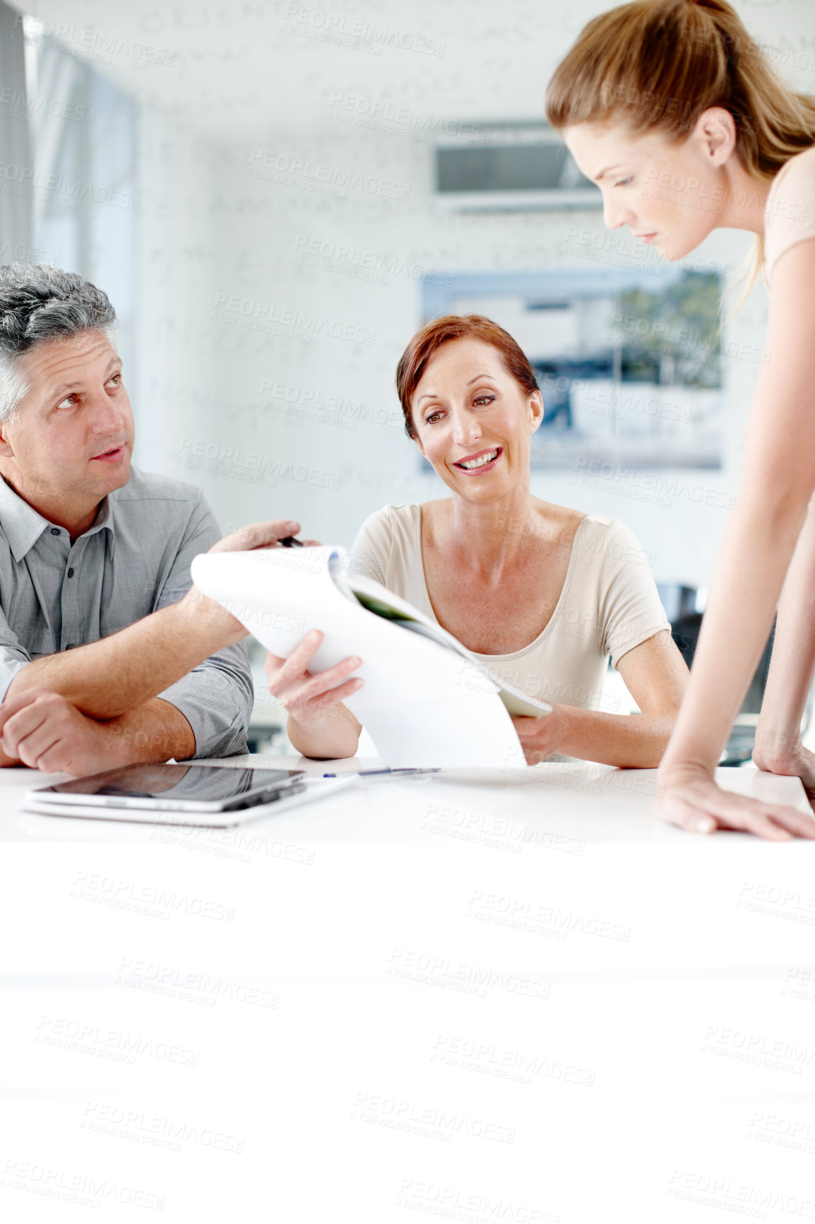 Buy stock photo Cropped shot of a working business office