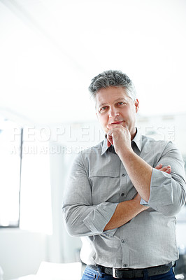 Buy stock photo Cropped shot of a working business office