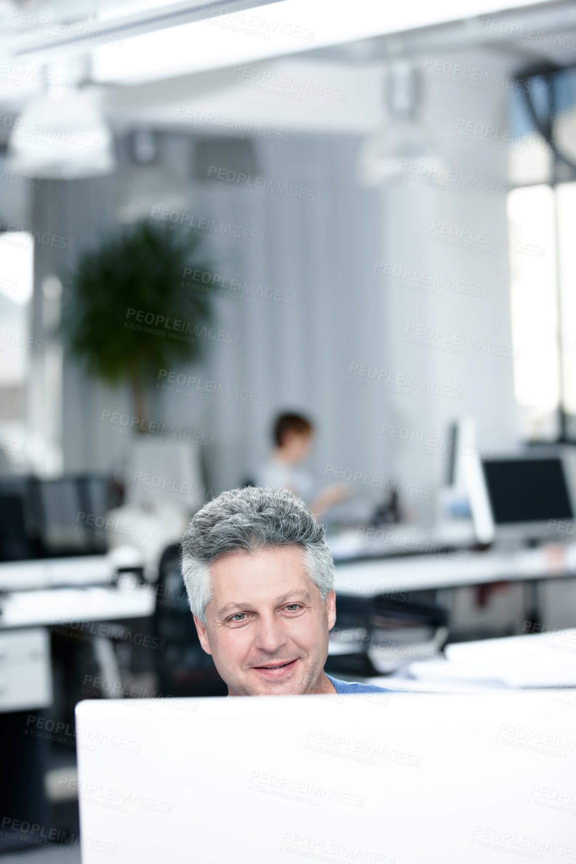 Buy stock photo Cropped shot of a working business office