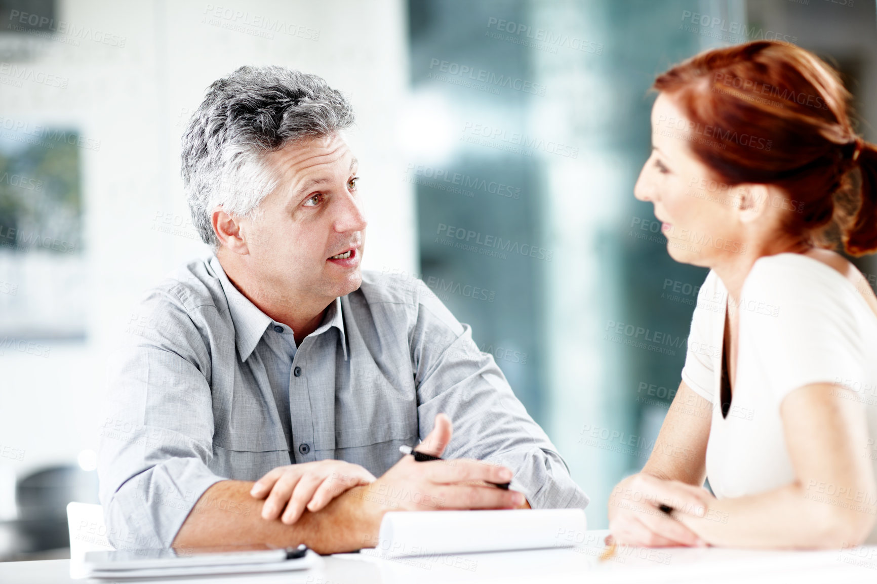 Buy stock photo Cropped shot of a working business office