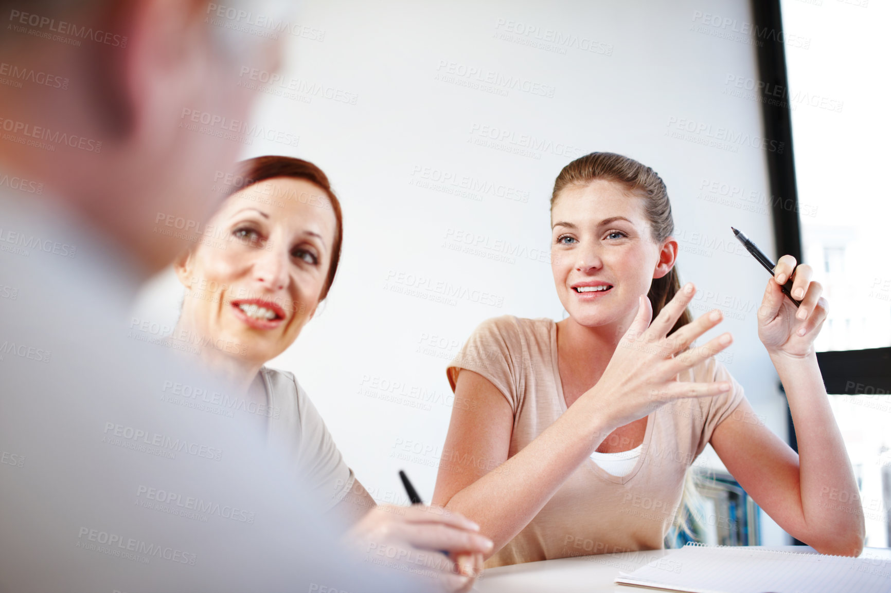 Buy stock photo Cropped shot of a working business office