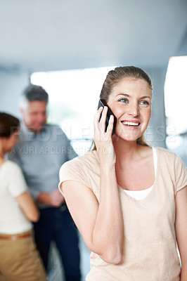 Buy stock photo Cropped shot of a working business office