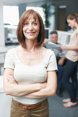 Buy stock photo Cropped shot of a working business office