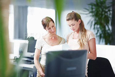 Buy stock photo Cropped shot of a working business office