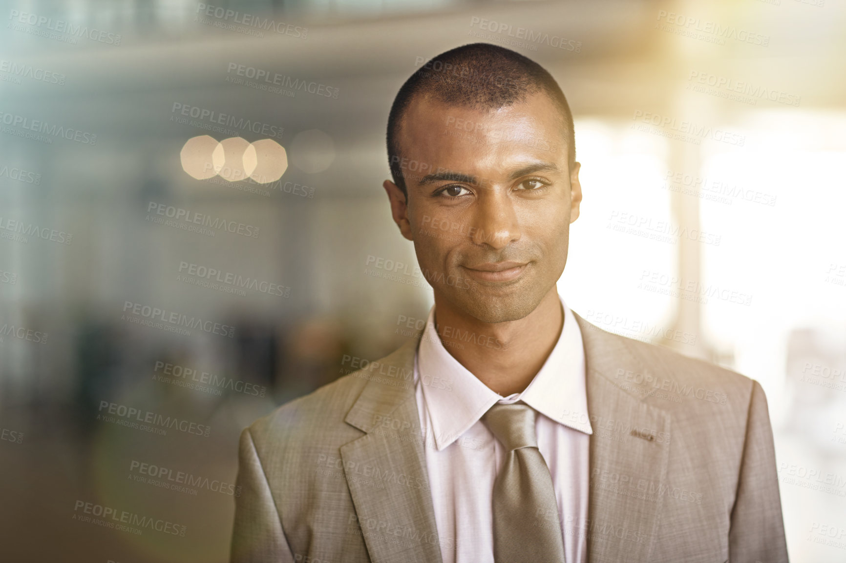 Buy stock photo Office, corporate and portrait of business man with confidence, pride and finance career. Serious, professional and person with flare for financial advisor, wealth manager and investment opportunity