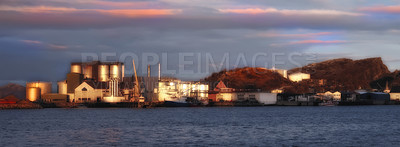 Buy stock photo Shot of the harbour