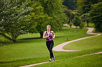 She loves a solitary jog