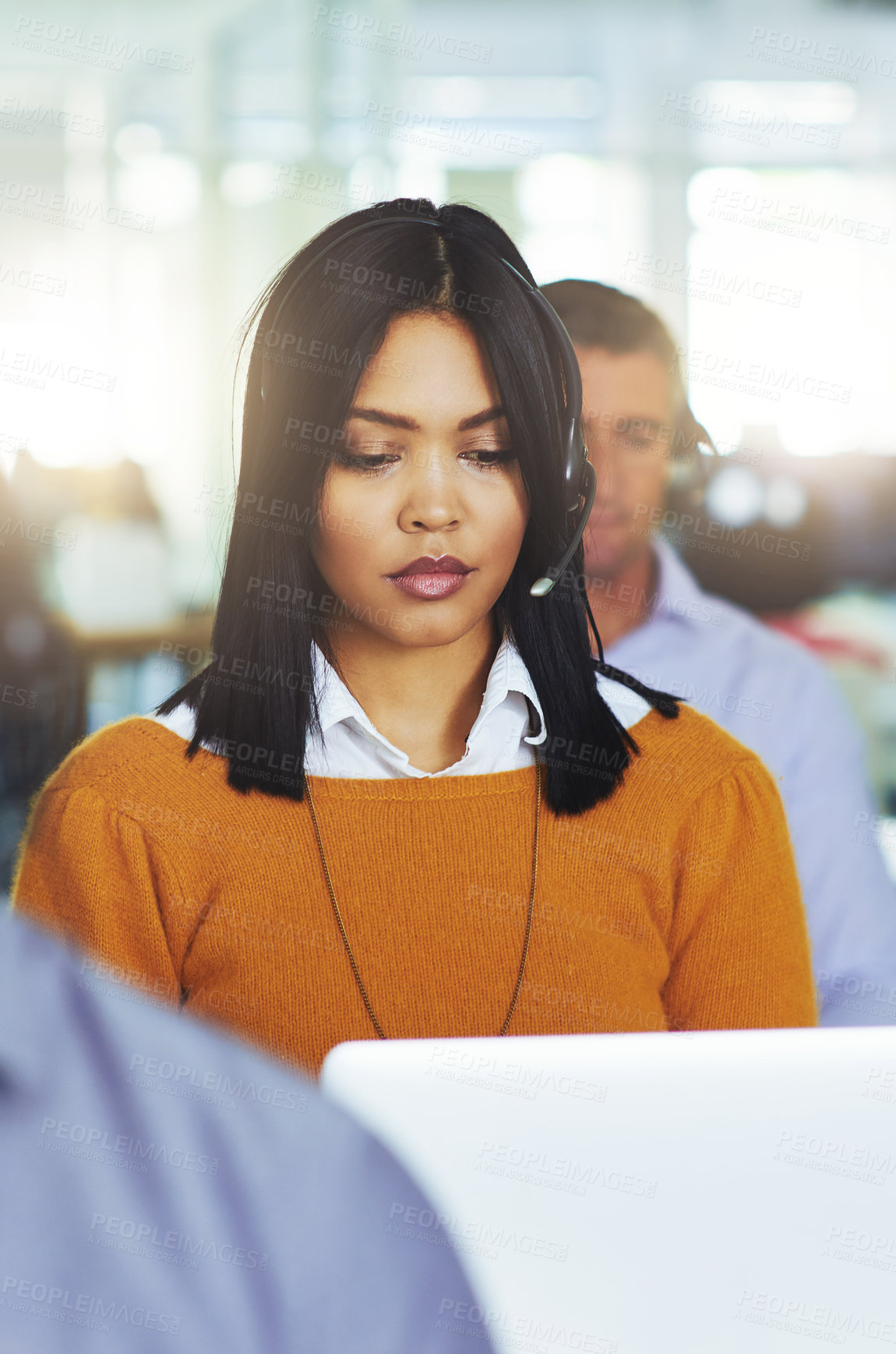 Buy stock photo Cropped shot of people working in their office