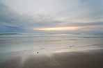 Sunset at the beach - the westcoast of Jutland, Denmark