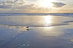 Sunset at the beach - the westcoast of Jutland, Denmark