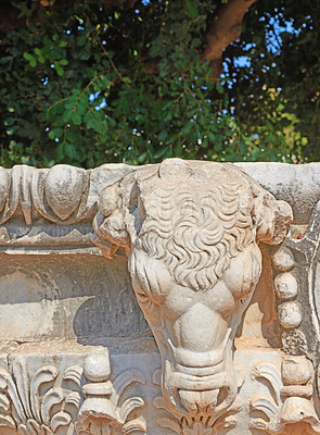 Buy stock photo The Temple of Apollo - Didyma - on the west coast of Turkey, was an important sacred site in the ancient Greek world. Its famous oracle and Temple of Apollo attracted crowds of pilgrims and was second in importance only to Delphi.