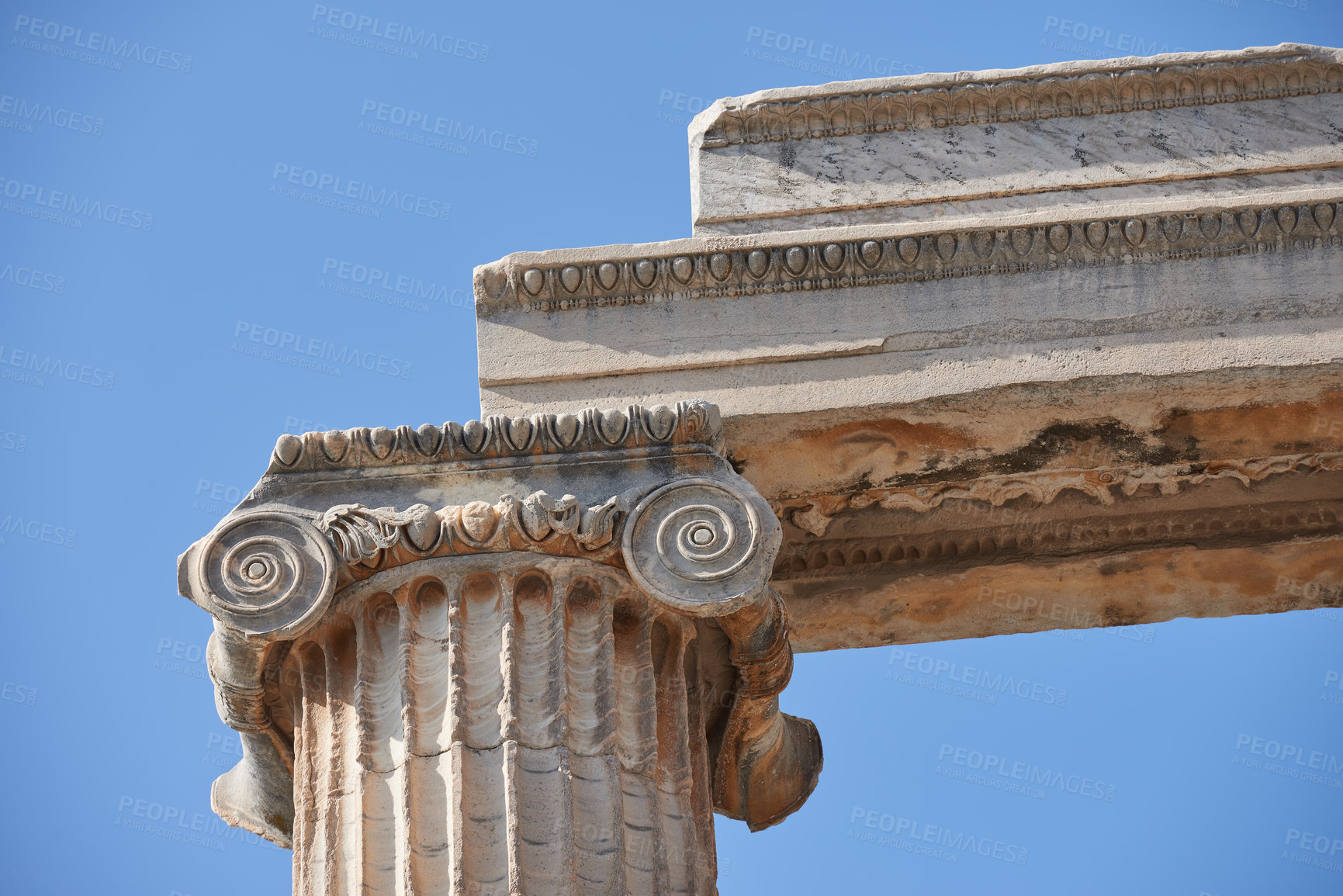 Buy stock photo The Temple of Apollo - Didyma - on the west coast of Turkey, was an important sacred site in the ancient Greek world. Its famous oracle and Temple of Apollo attracted crowds of pilgrims and was second in importance only to Delphi.