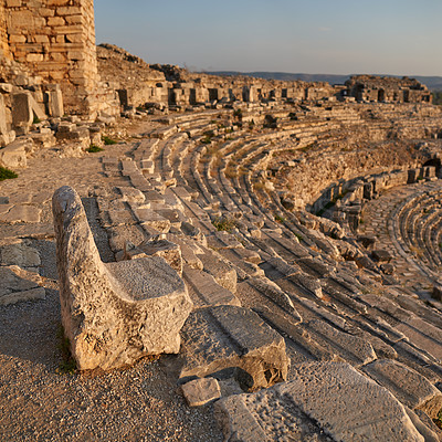 Buy stock photo Photo from Miletus. Miletus was an ancient Greek city on the western coast of Anatolia, near the mouth of the Maeander River in ancient Caria.