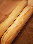 Freshly baked baguettes