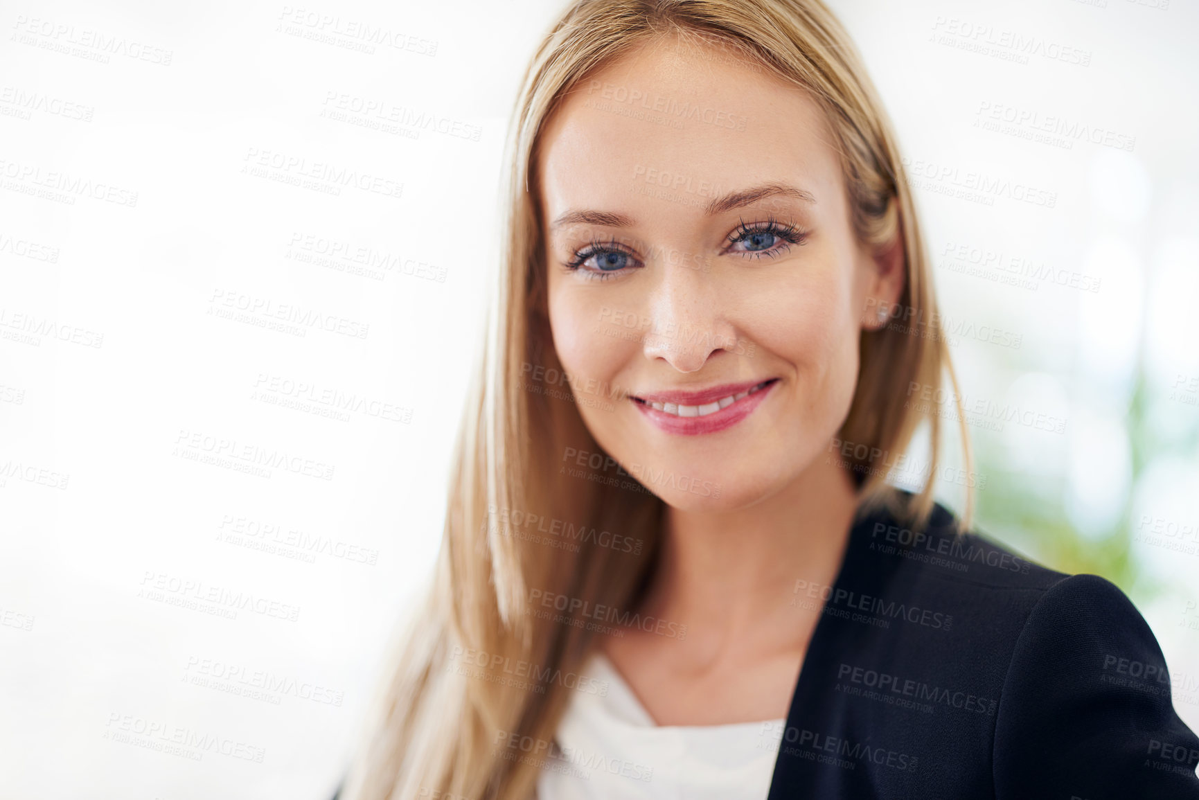 Buy stock photo Businesswoman, portrait and professional with pride in home office, employee and lawyer or attorney for legal advice. Female person, entrepreneur and woman with smile for corporate career or startup