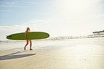 She's got a passion for surfing