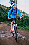 Setting out on his bike ride