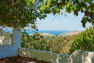 Buy stock photo A view over the Mediterranean sea - Bodrum area, Turkey