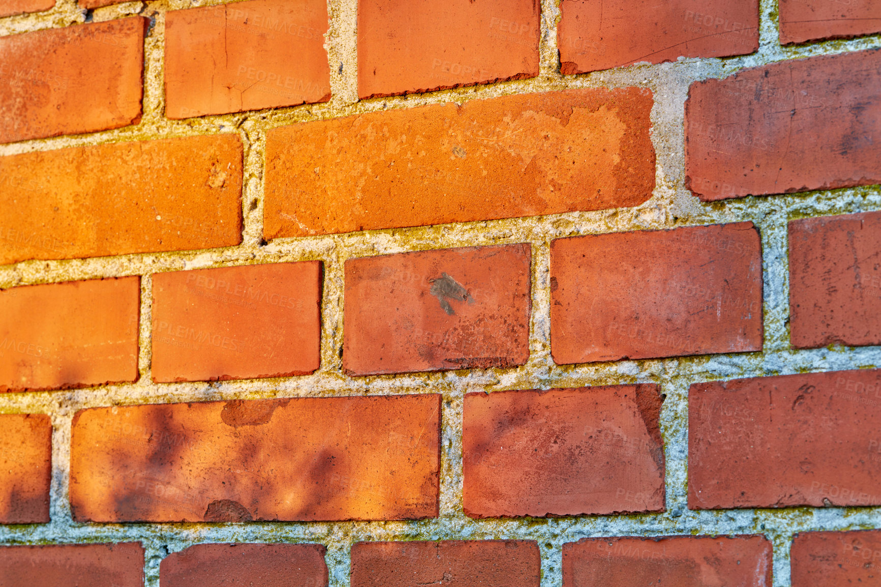 Buy stock photo Cropped shot of a facebrick wall