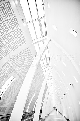 Buy stock photo The airport - modern architecture 