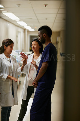 Buy stock photo Shot of a doctor working in a hospital